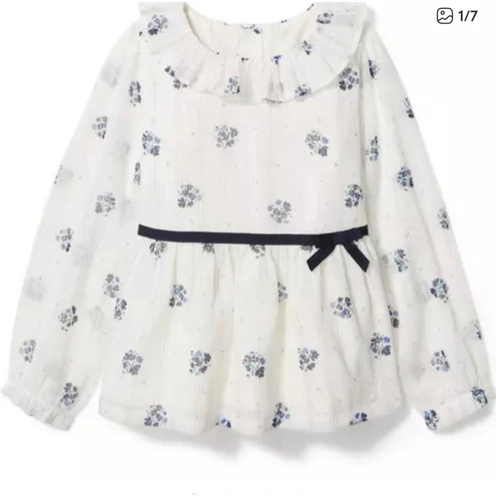 Janie and Jack Floral Coupe Top